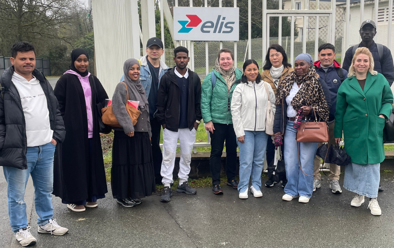 Visite entreprise ELIS Avrillé avec la formation FLE